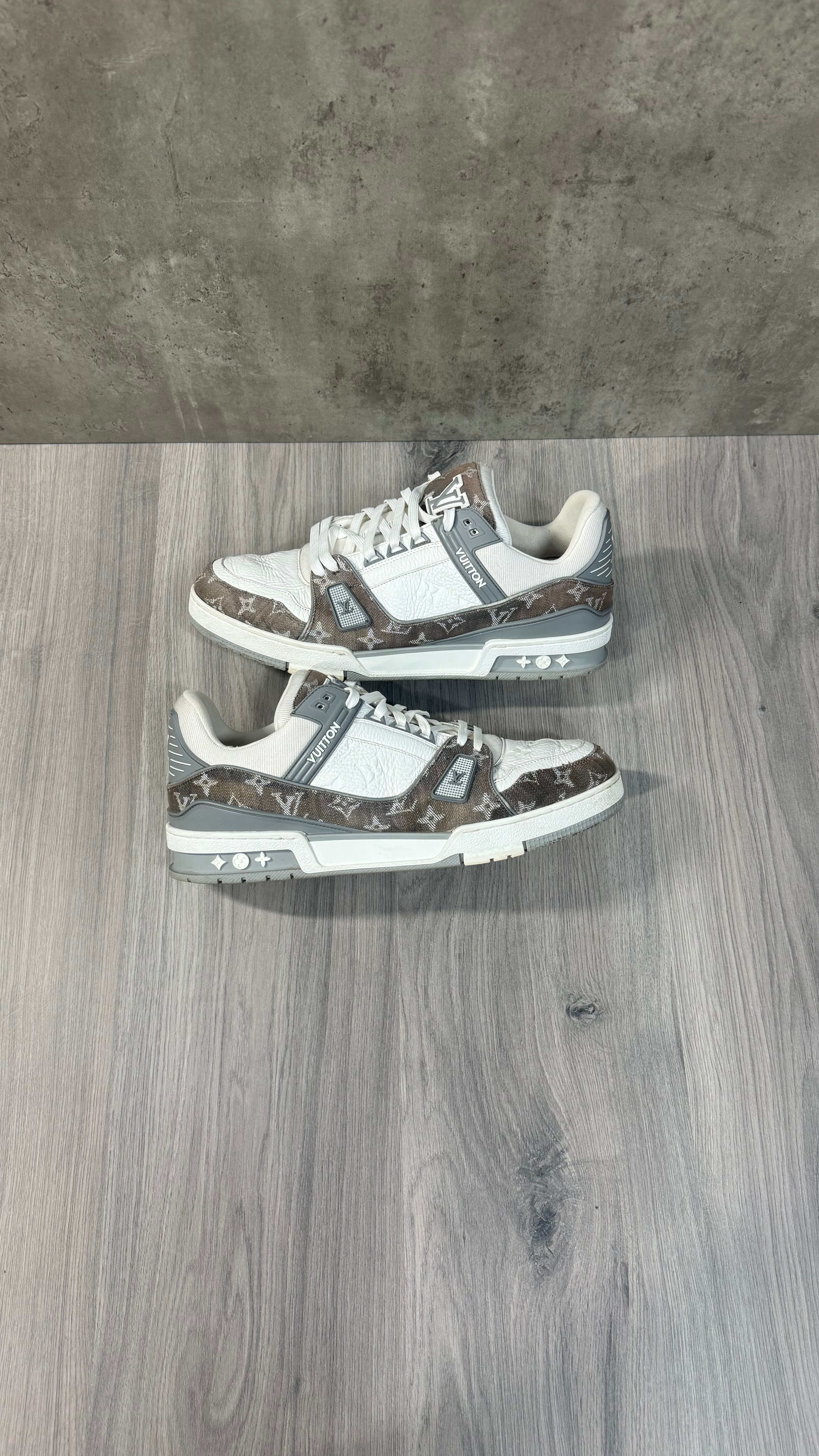 Louis Vuitton Grey Denim Trainers
