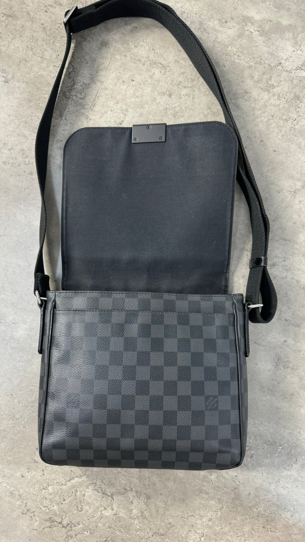 Louis Vuitton Black Damier PM messenger bag