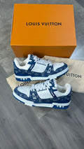 Louis Vuitton Blue Denim Trainers