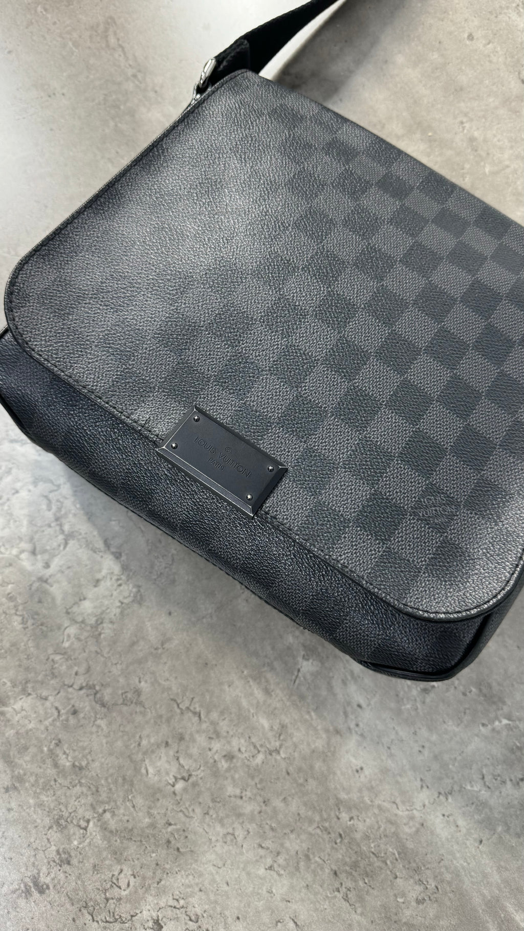 Louis Vuitton Black Damier PM messenger bag