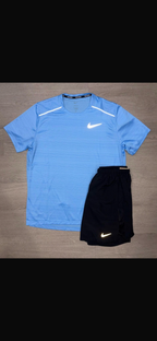 Nike Miler Uni Blue T-shirt and shorts set