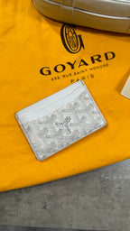 Goyard Belvedere PM Messenger Bag In White With Card Holder
