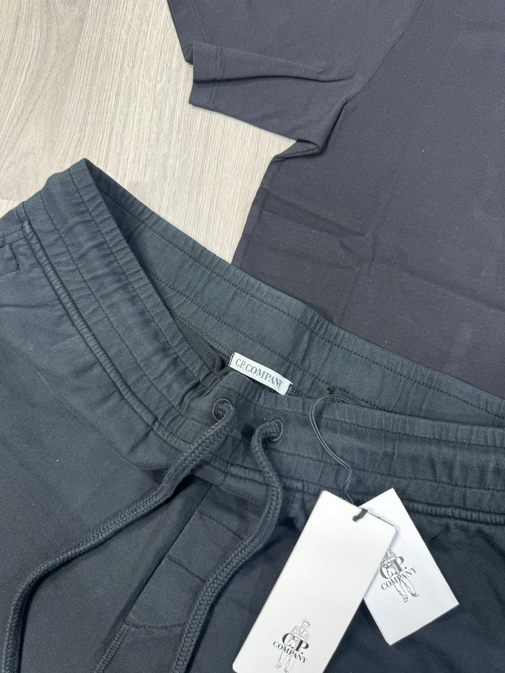 CP Company Black Shorts Set