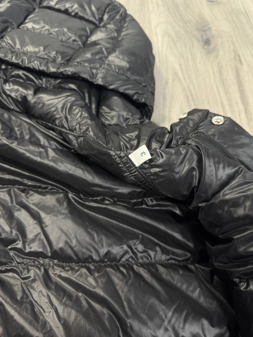 Moncler Black Gilere hooded down jacket