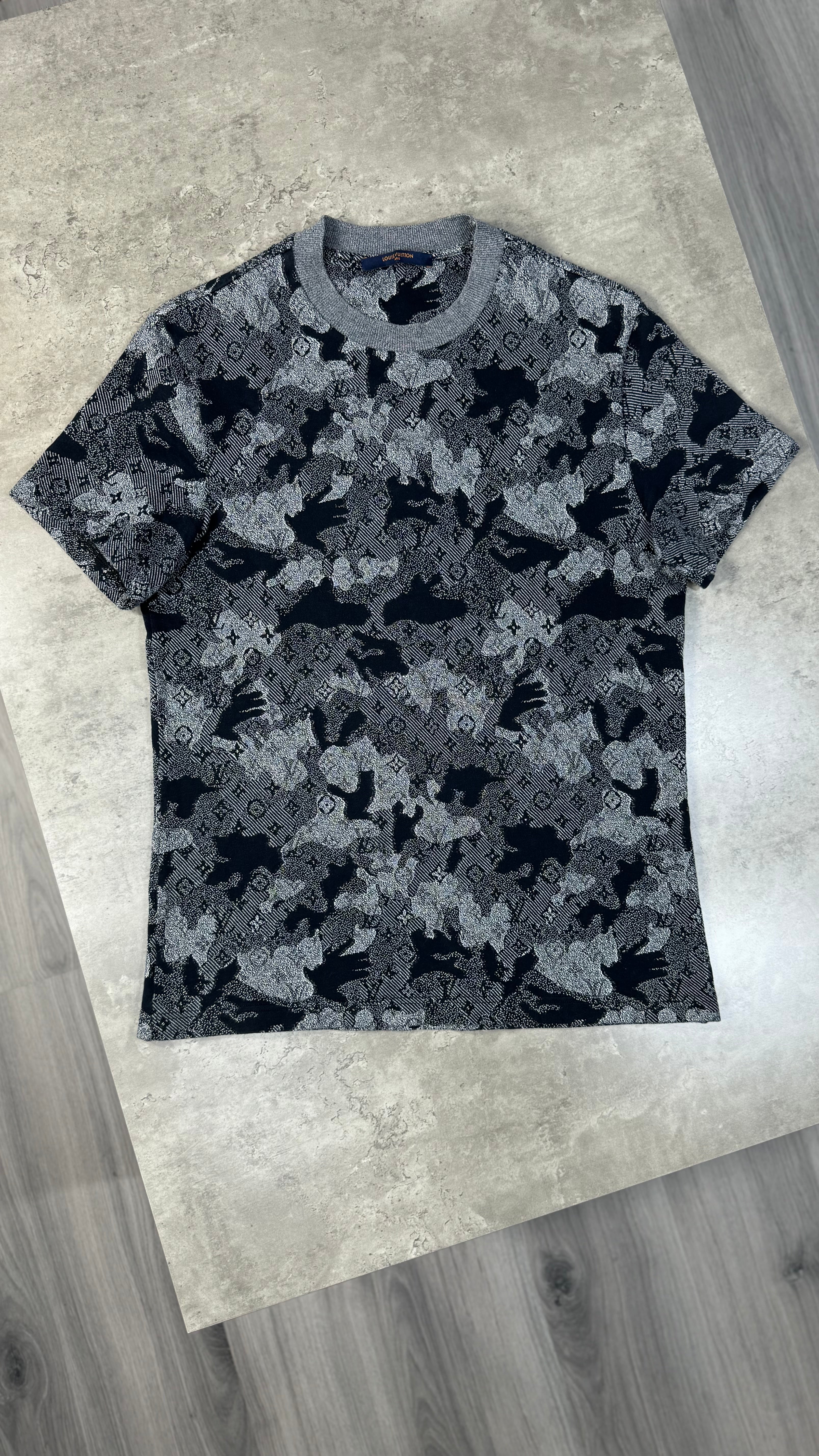 Louis Vuitton Grey Camo Monogram T-shirt