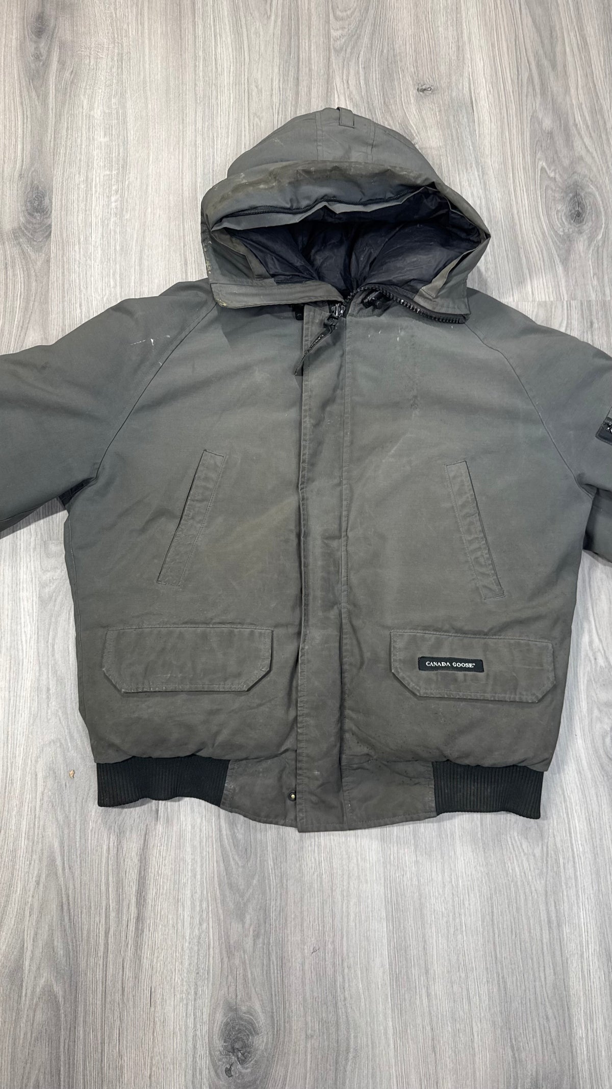 Canada Goose Graphite Grey Chilliwack Bomber Jacket