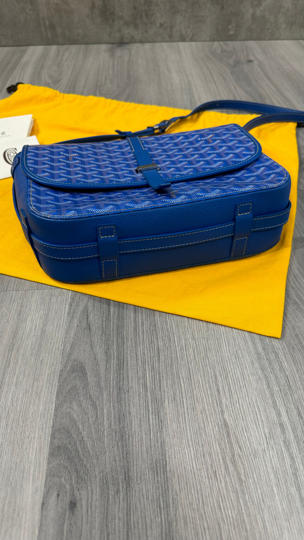 Goyard Goyardine Belvédère II Sky Blue MM messenger bag