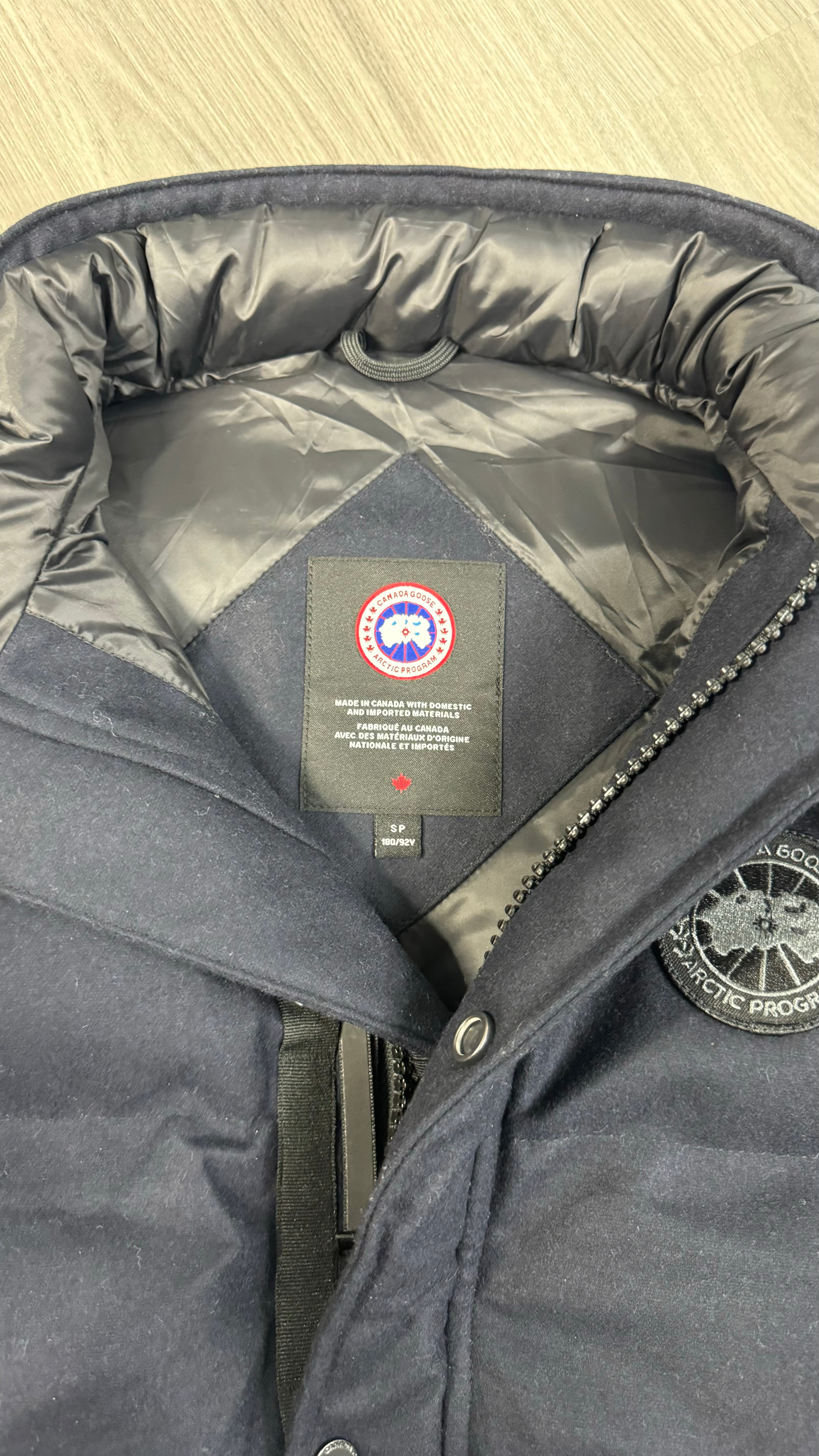 Canada Goose Atlantic Navy Wool Garson Gilet