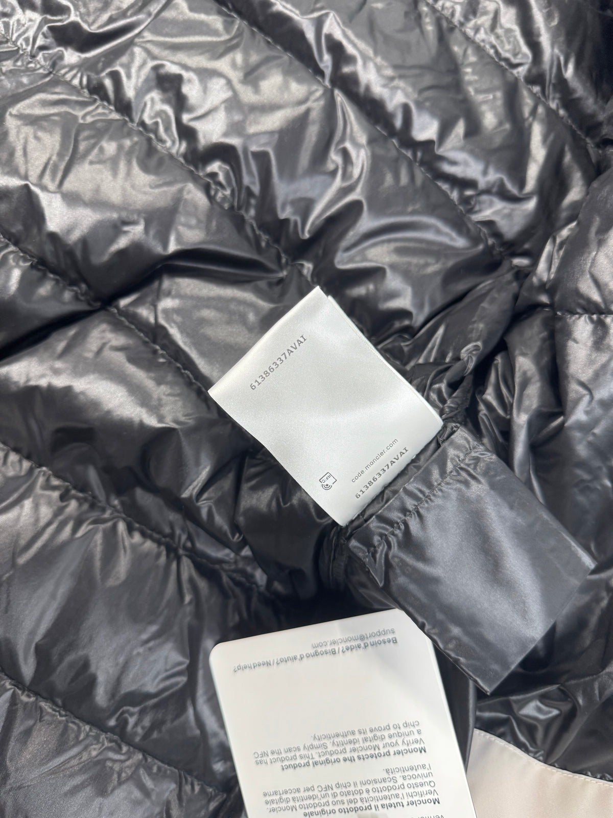 Moncler Black Gilere hooded down jacket