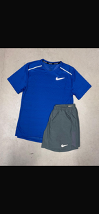 Nike Miler Royal Blue T-shirt and shorts set