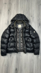 Moncler Black Zyn Short Down Jacket