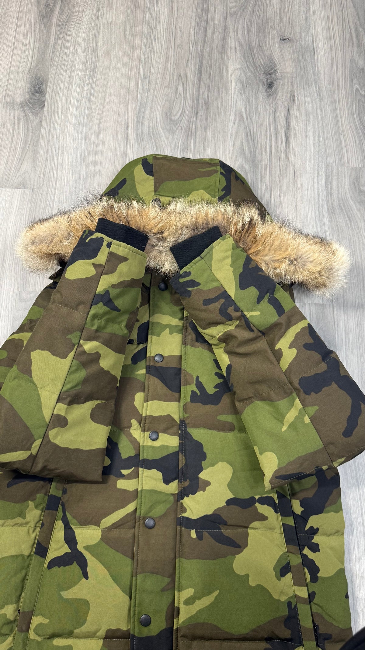 Canada Goose Green Camo Wyndham Parka