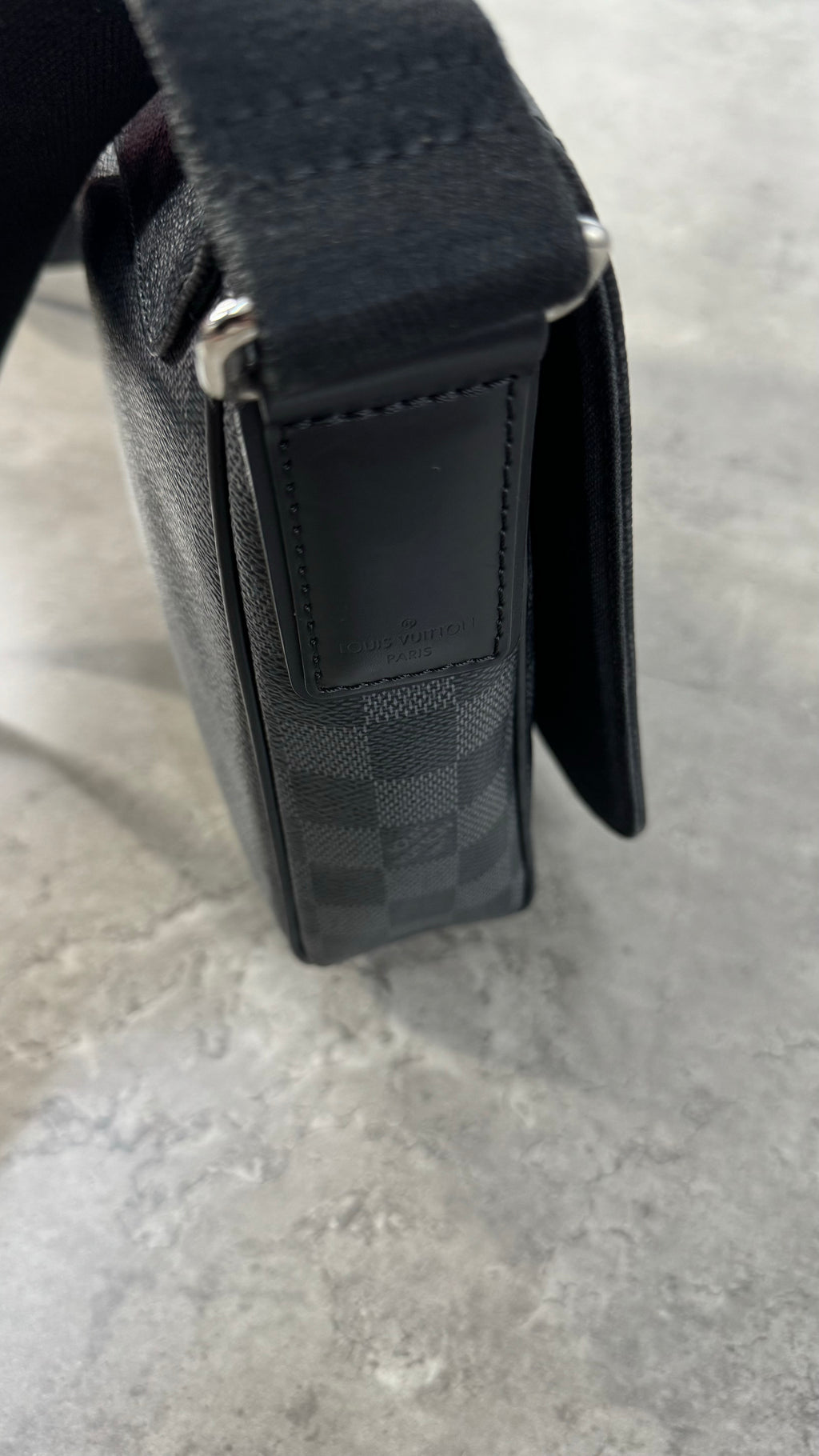 Louis Vuitton Black Damier PM messenger bag
