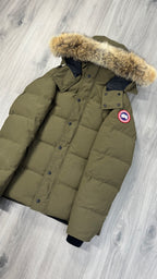 Canada Goose Khaki Military Green Wyndham Parka