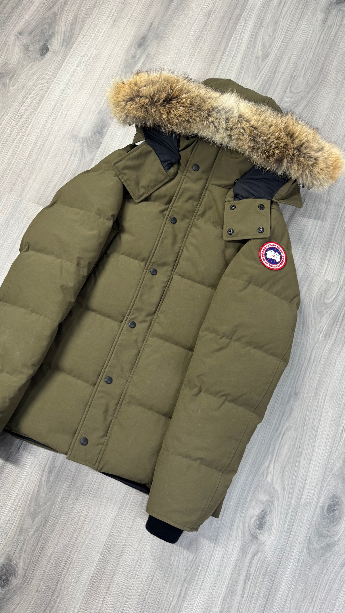 Canada Goose Khaki Military Green Wyndham Parka