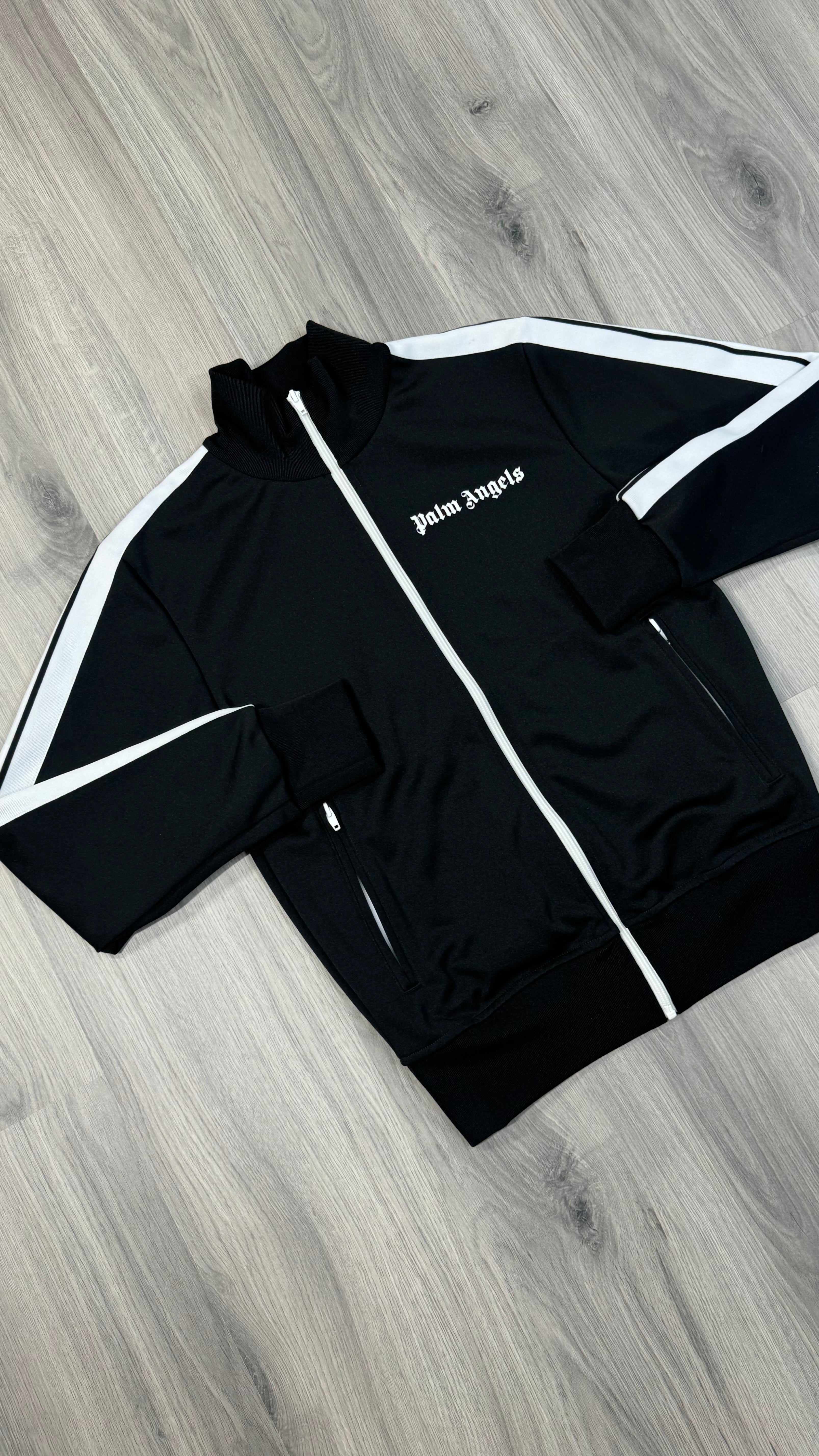 Palm Angles Black and White Track Jacket