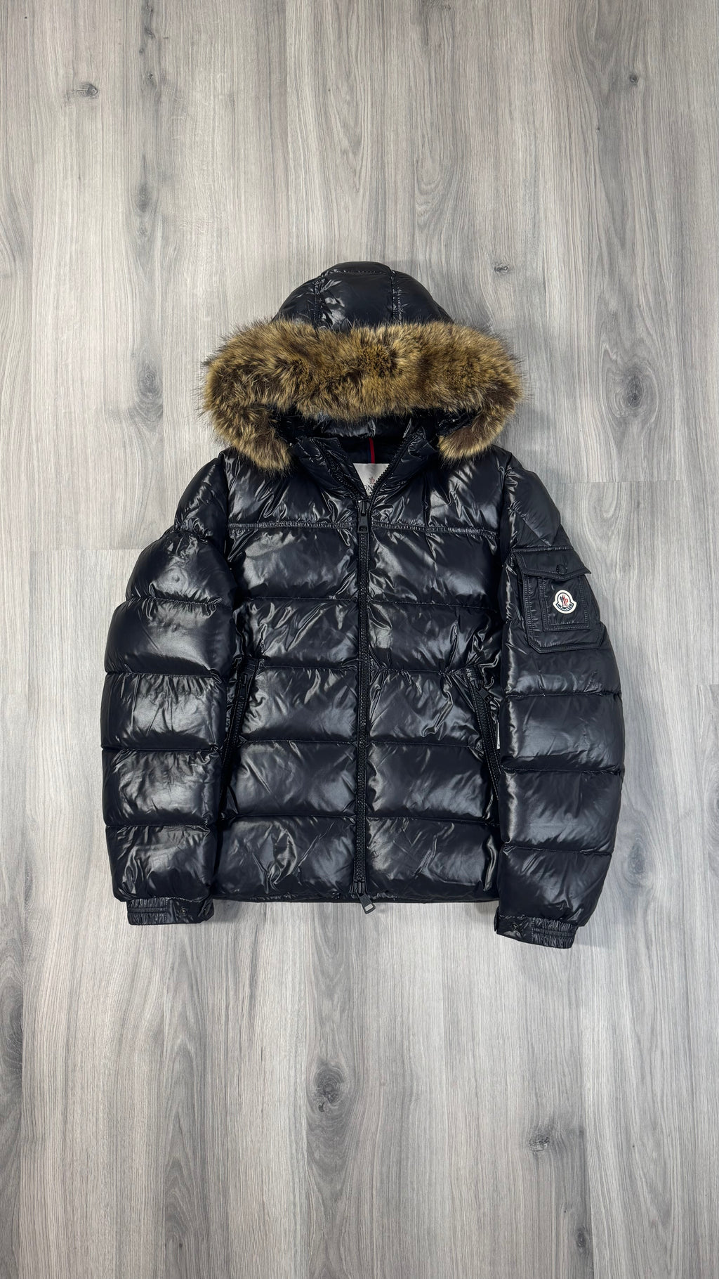 Moncler Black Morel With Fur