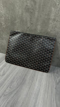 Goyard Senat Pouch MM In Black Canvas