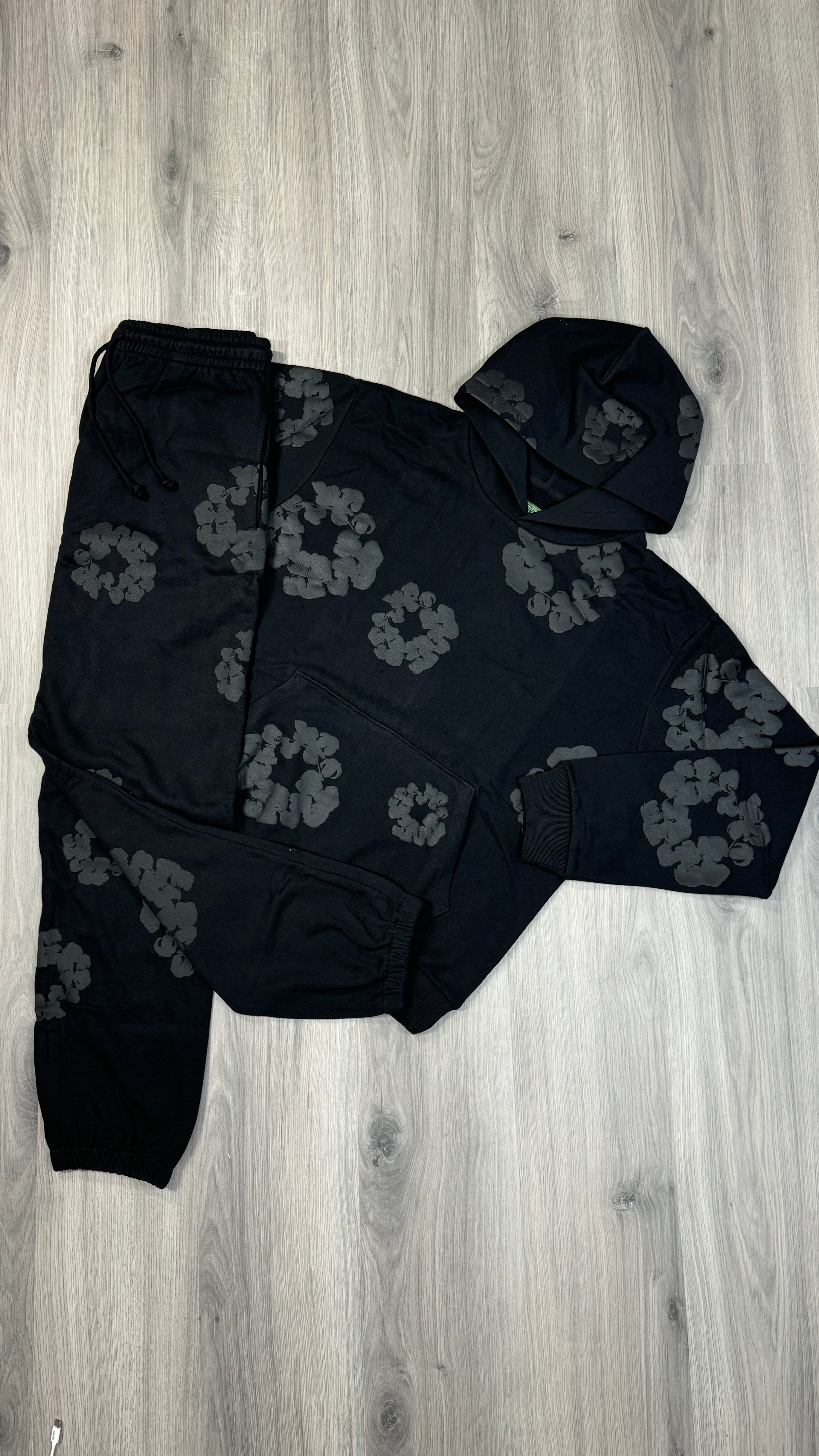 Denim Tears Black on Black Tracksuit