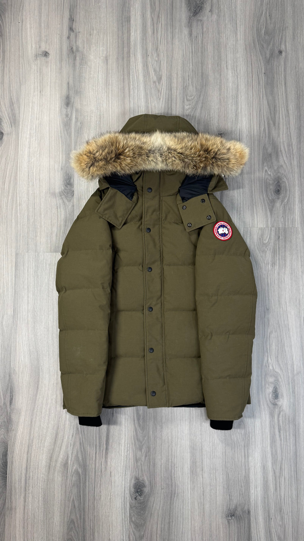 Canada Goose Khaki Military Green Wyndham Parka