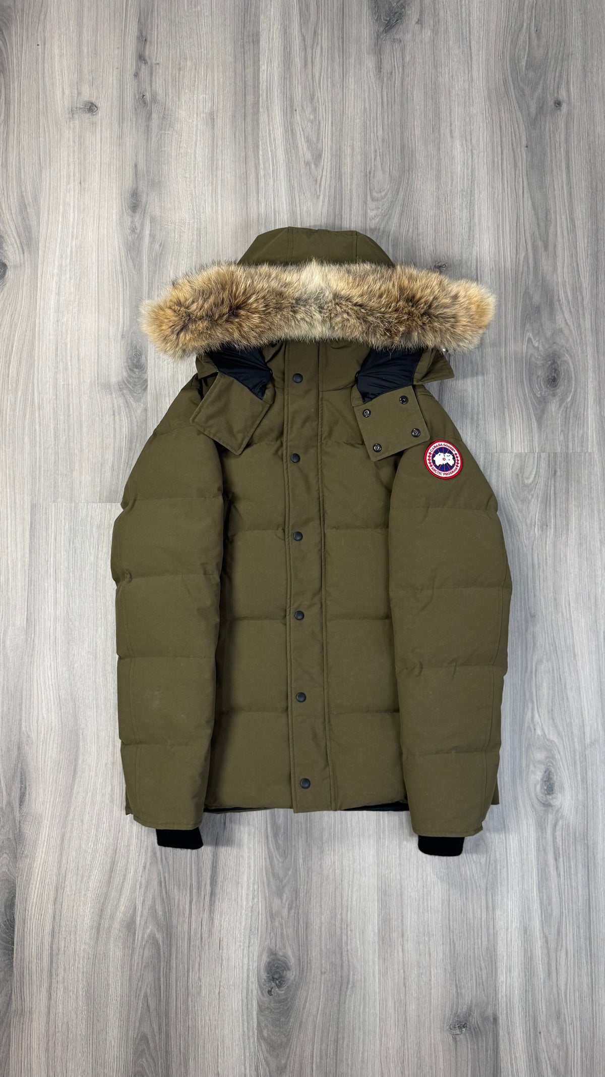 Canada Goose Khaki Military Green Wyndham Parka