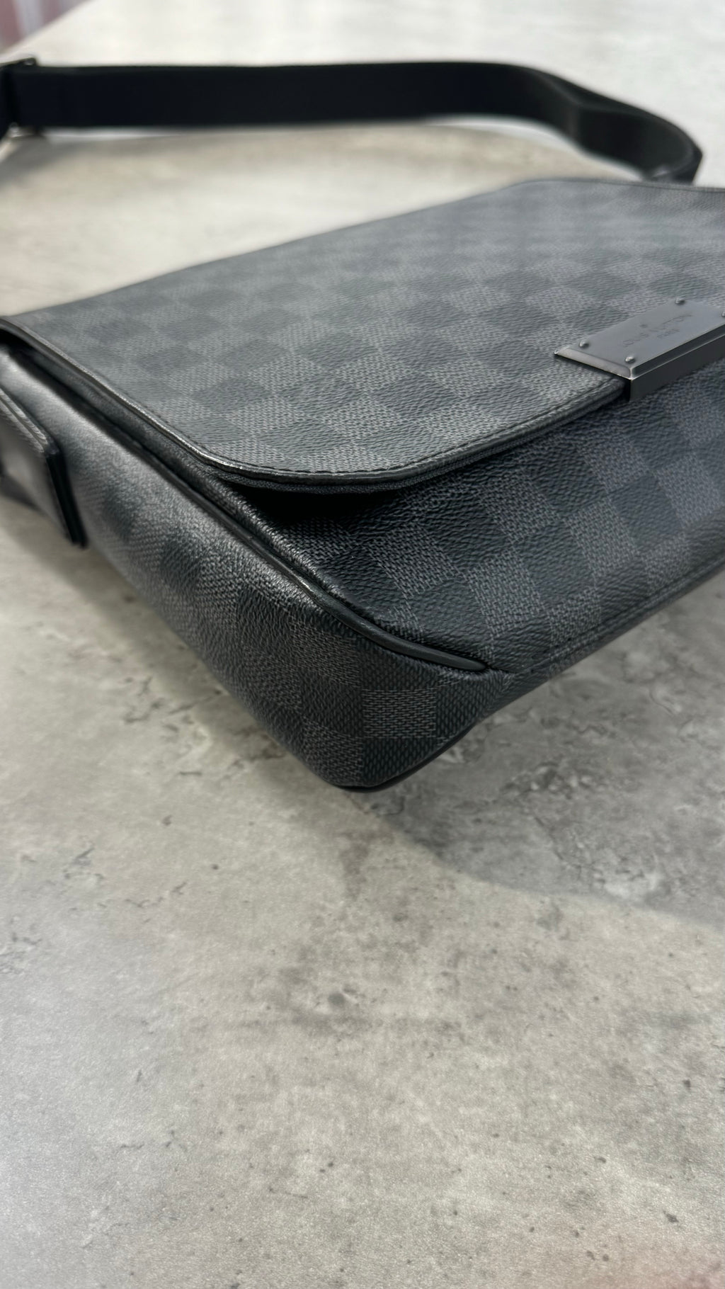 Louis Vuitton Black Damier PM messenger bag