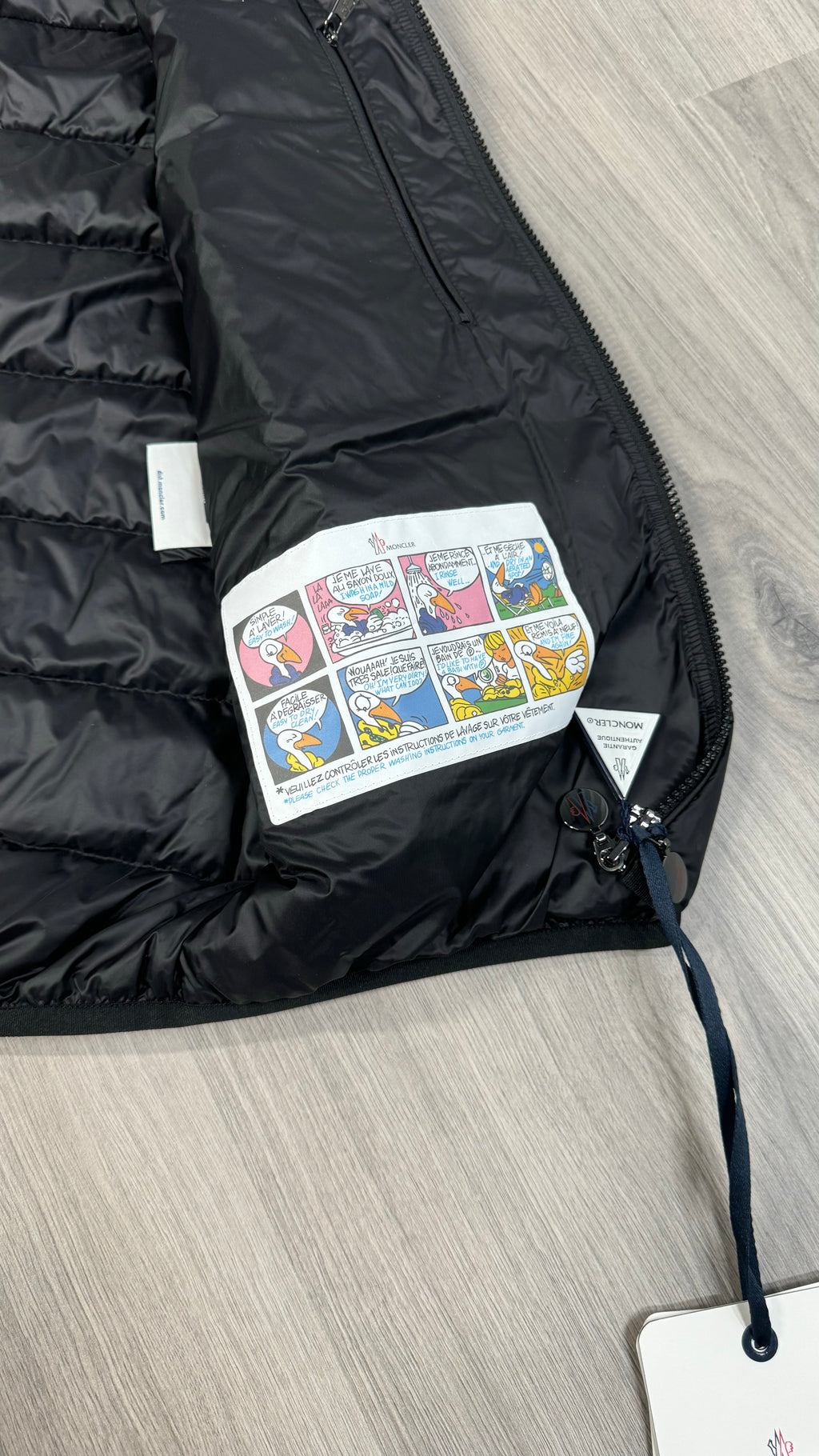 Moncler Black Rocoque Shell Down Gilet