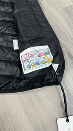 Moncler Black Rocoque Shell Down Gilet