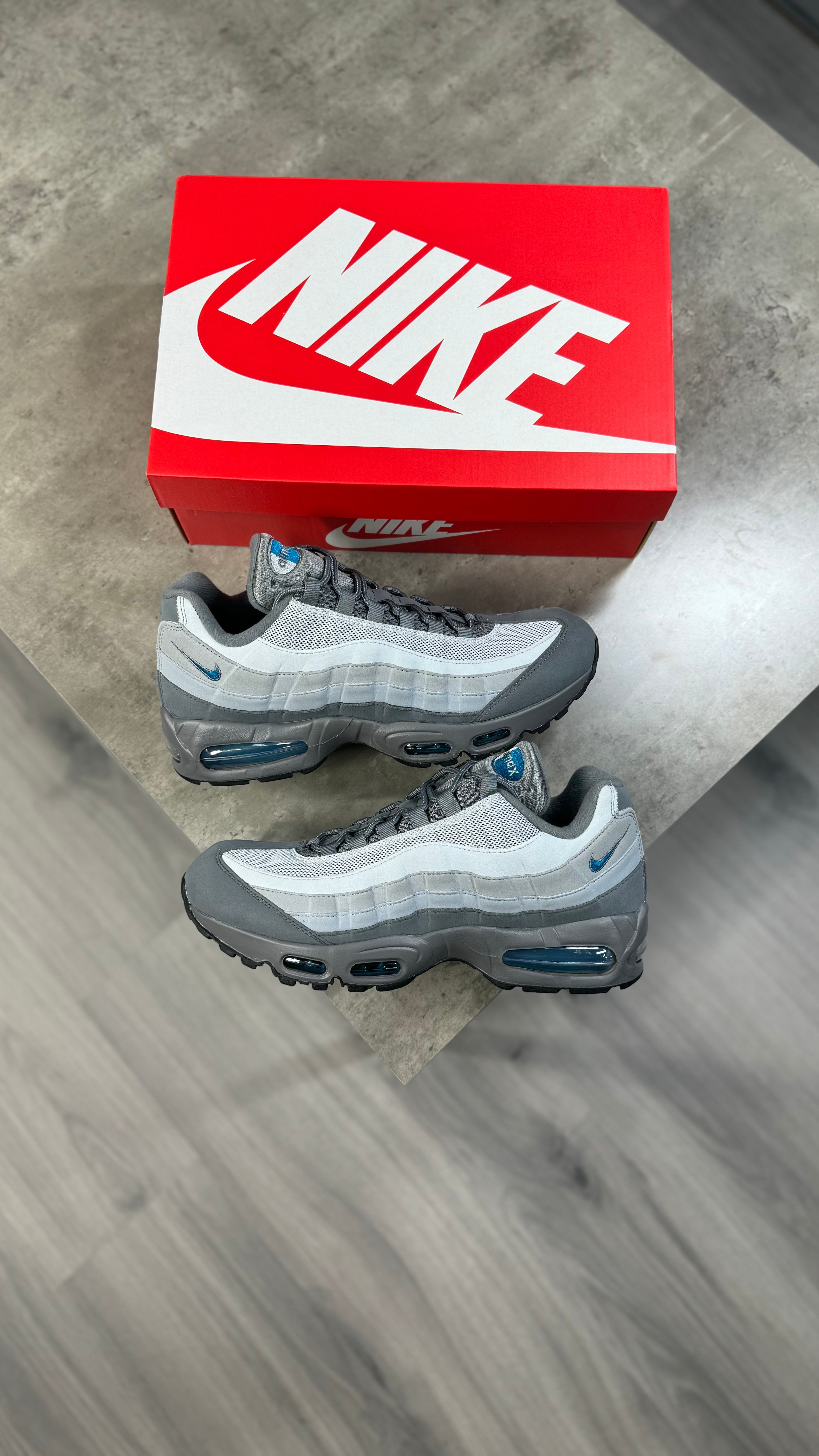 Nike Air Max 95s Smoke Grey Blue