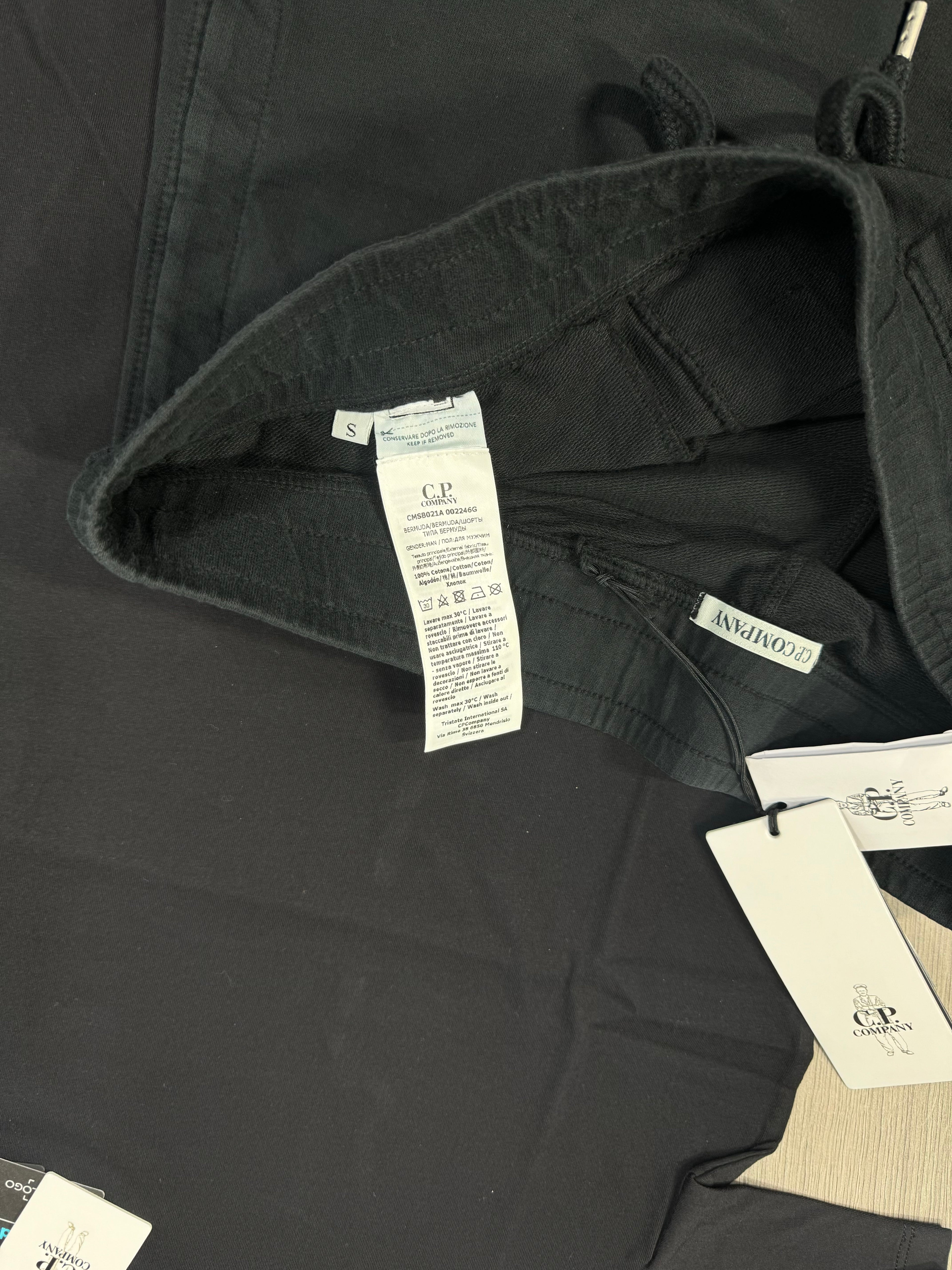 CP Company Black Shorts Set