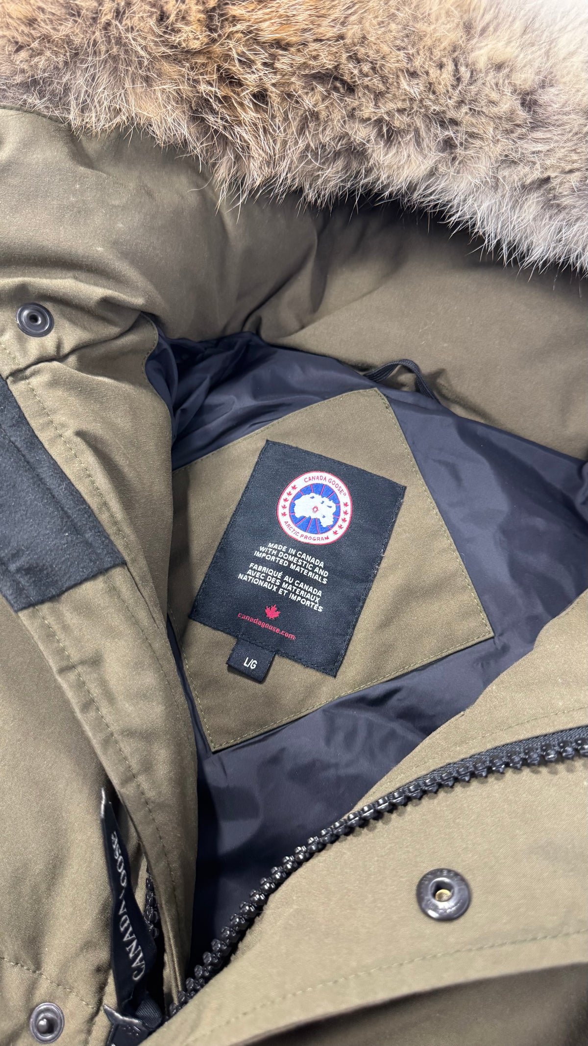Canada Goose Khaki Military Green Wyndham Parka
