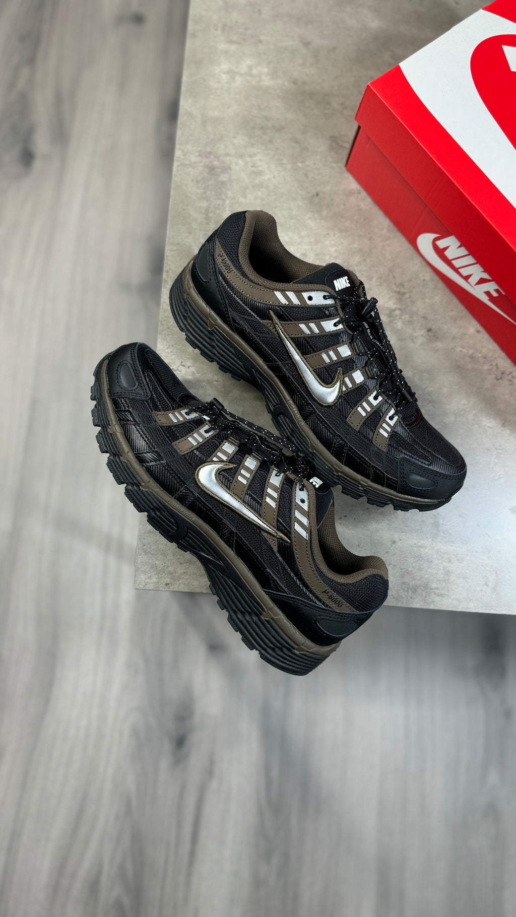 Nike P6000 Black and Dark Hazel