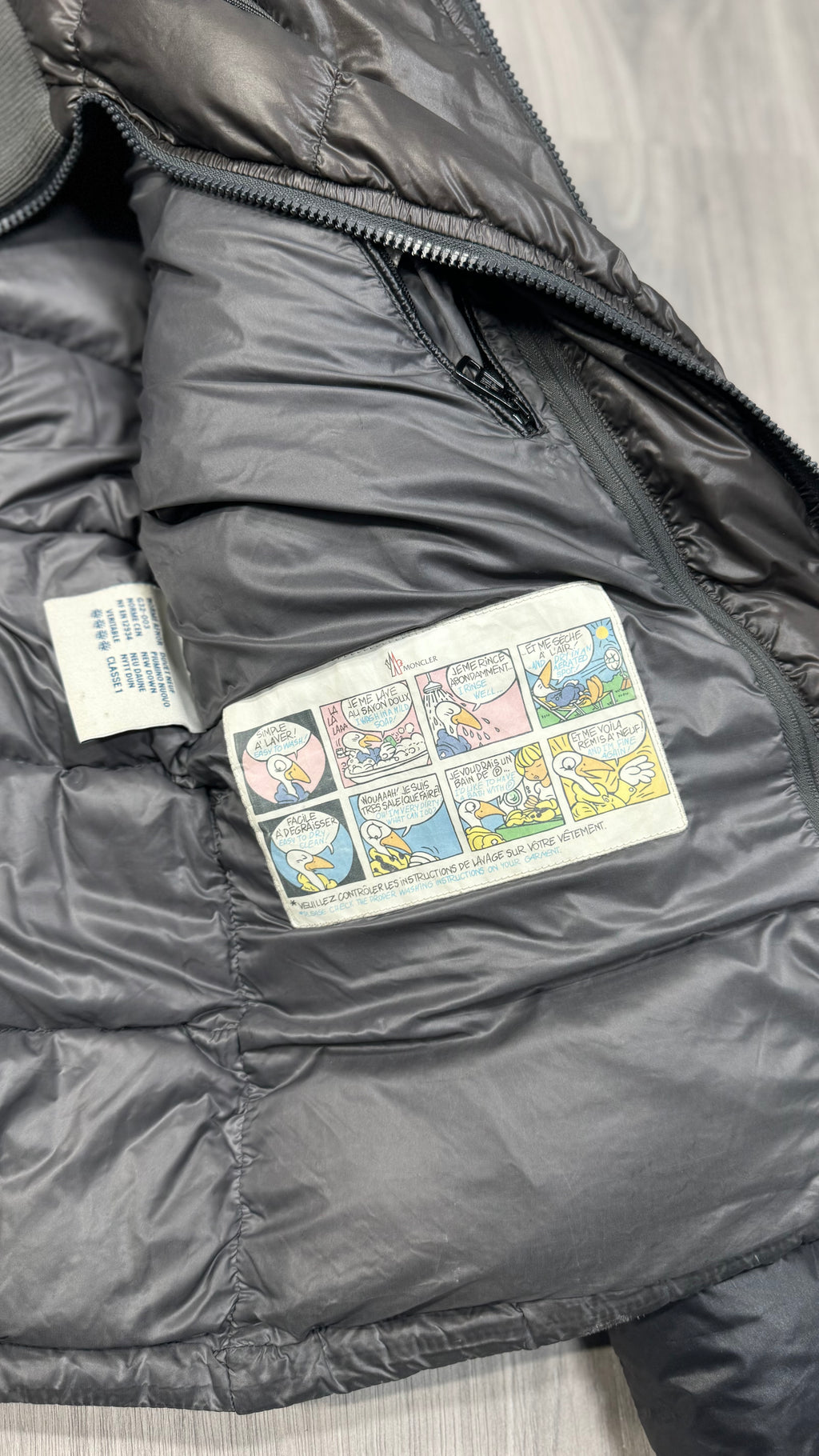 Moncler Black Zyn Short Down Jacket