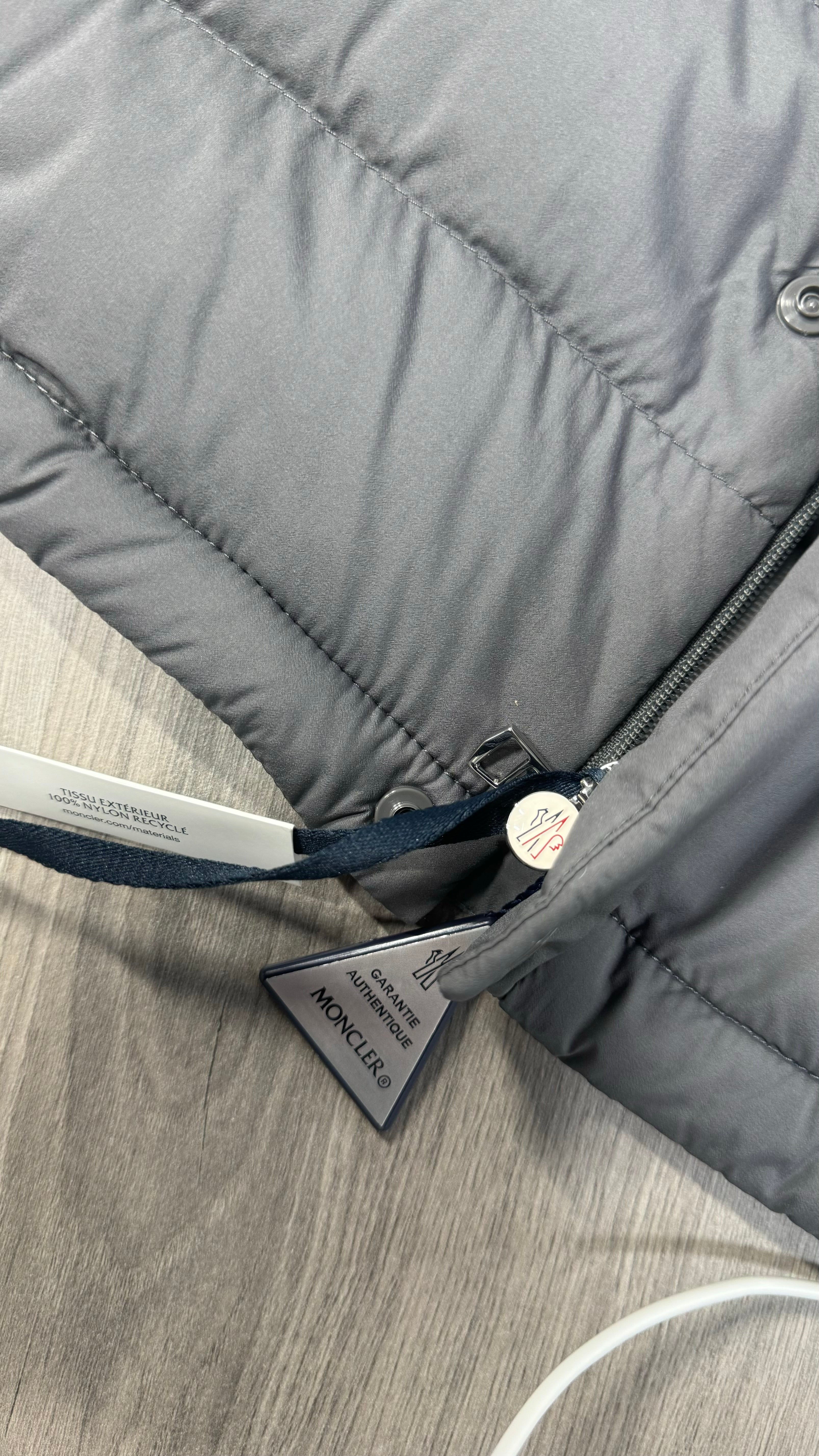 Moncler Barthe Grey Short Down Gilet