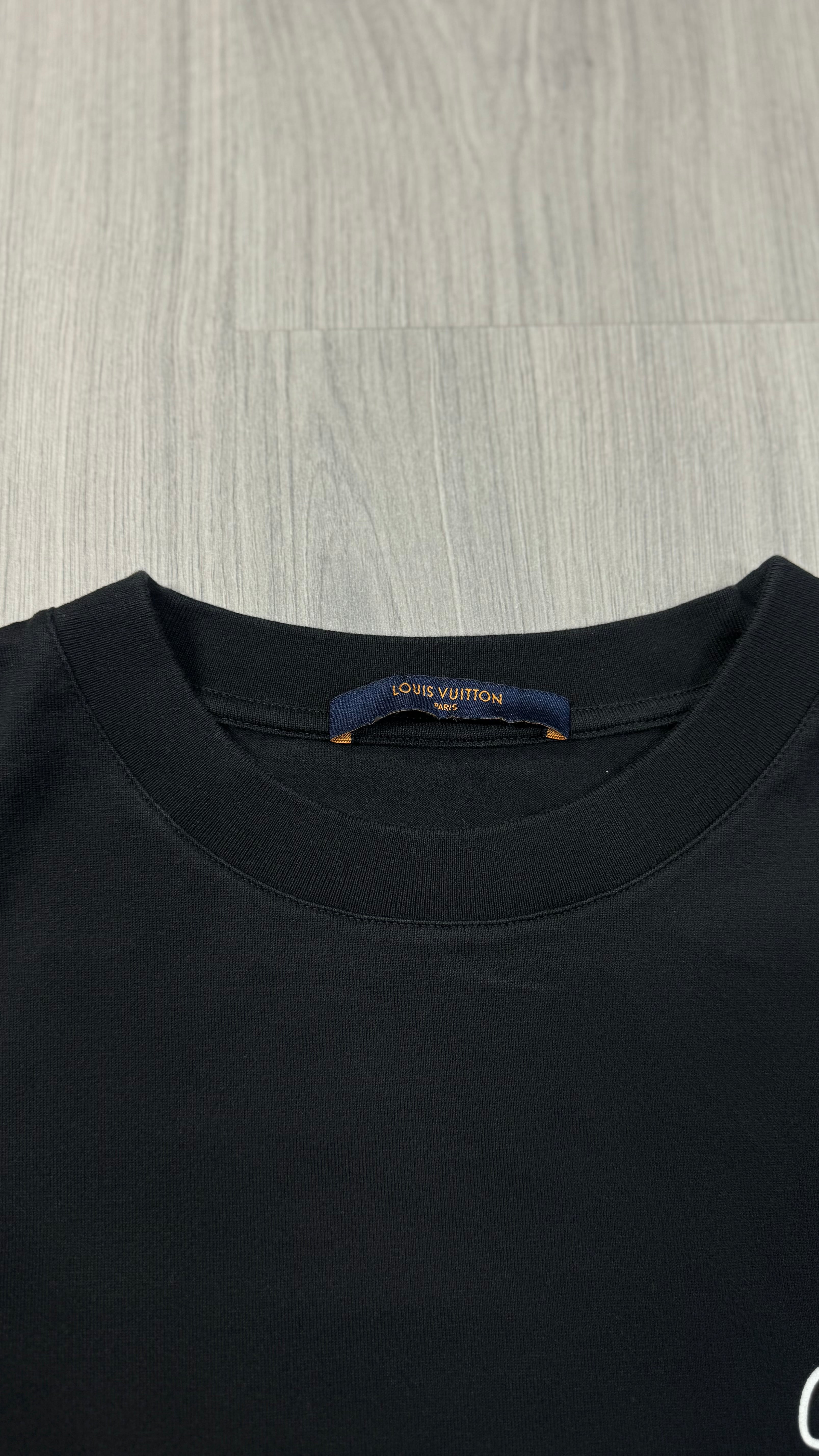 Louis Vuitton Black Smoke Print T-shirt