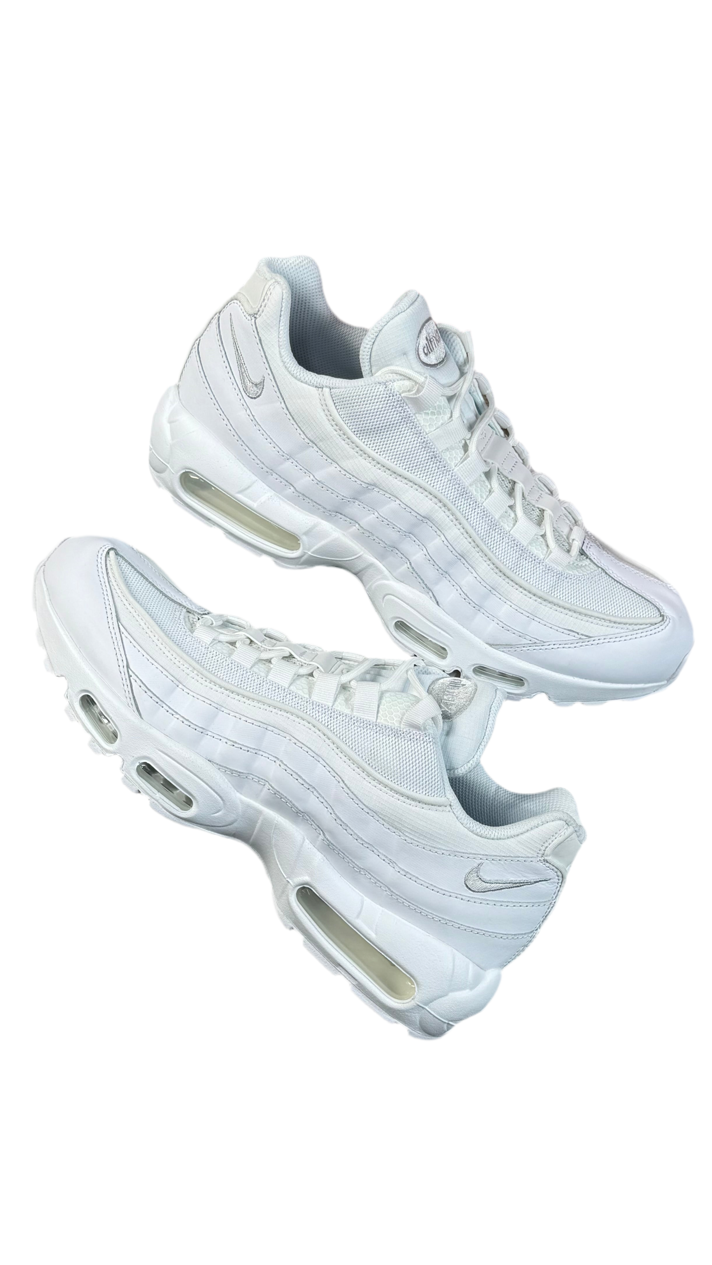 Nike Air Max 95s Essential Triple White