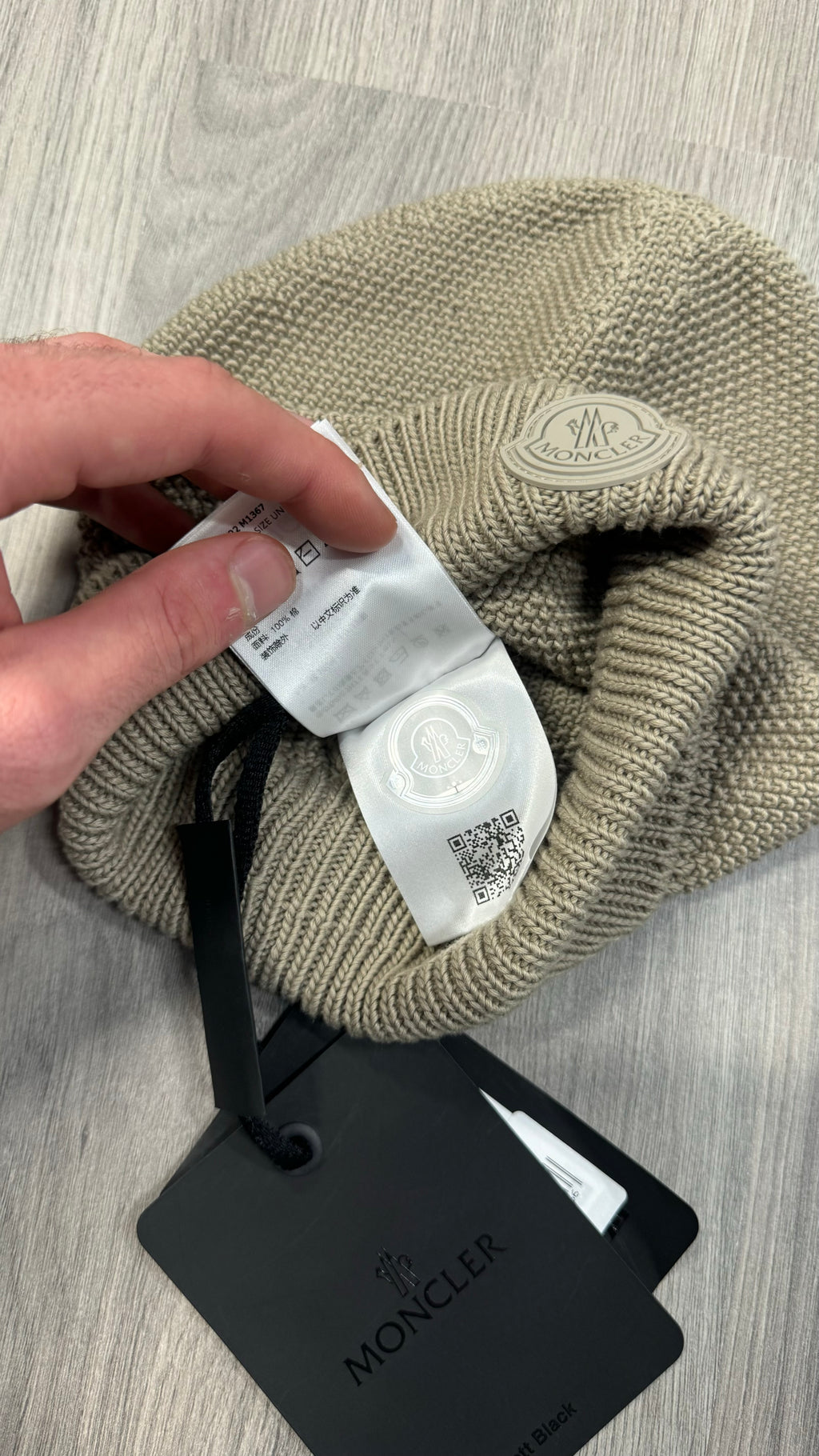 Moncler Beige Beanie