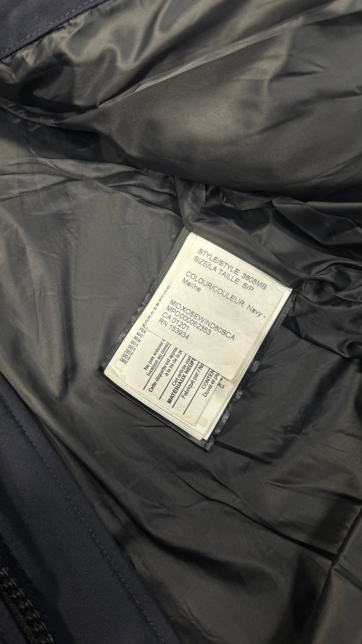 Canada Goose Marine Navy Black Badge Wyndham Parka