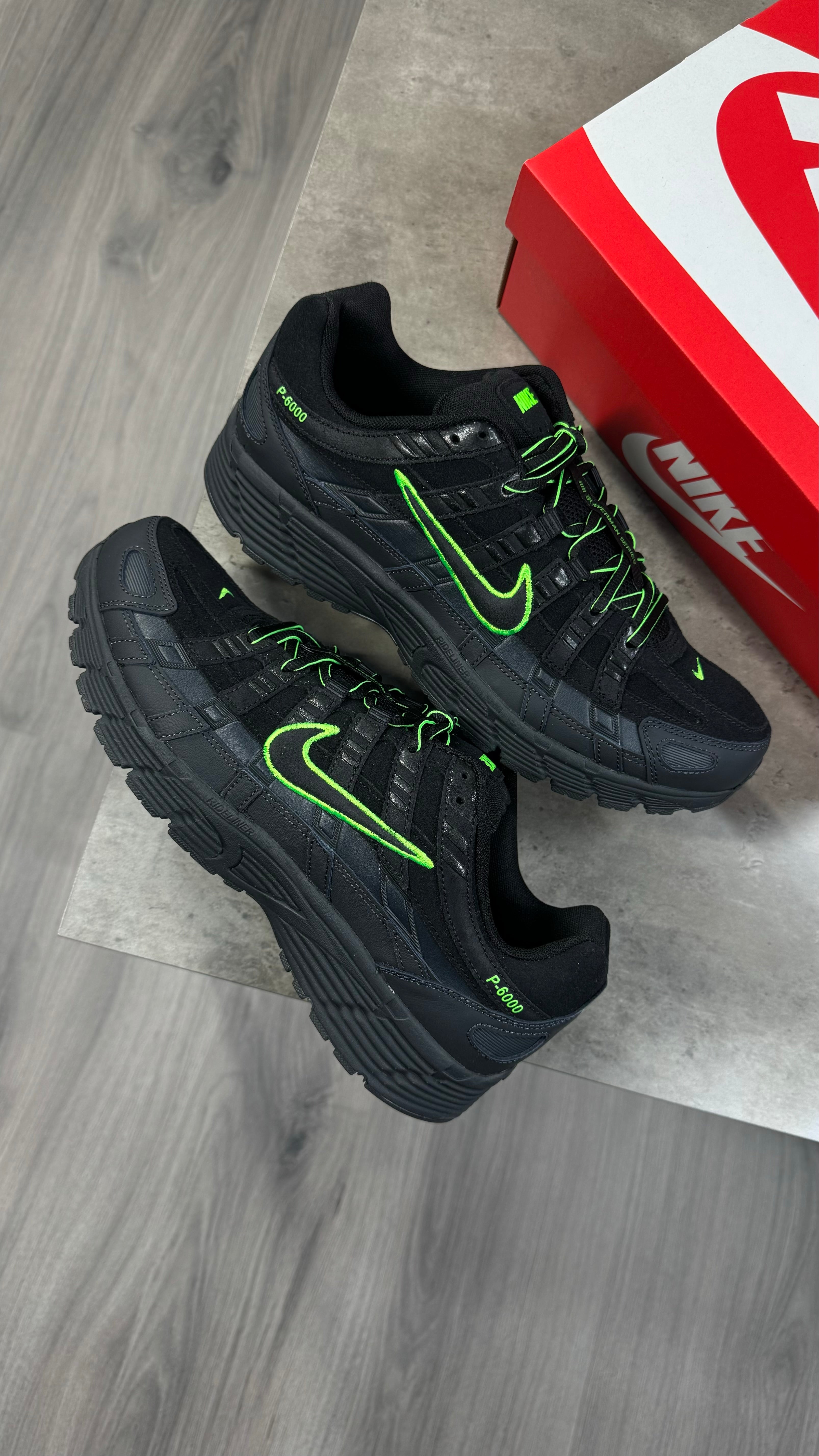 Nike P6000 Black and Green Strike