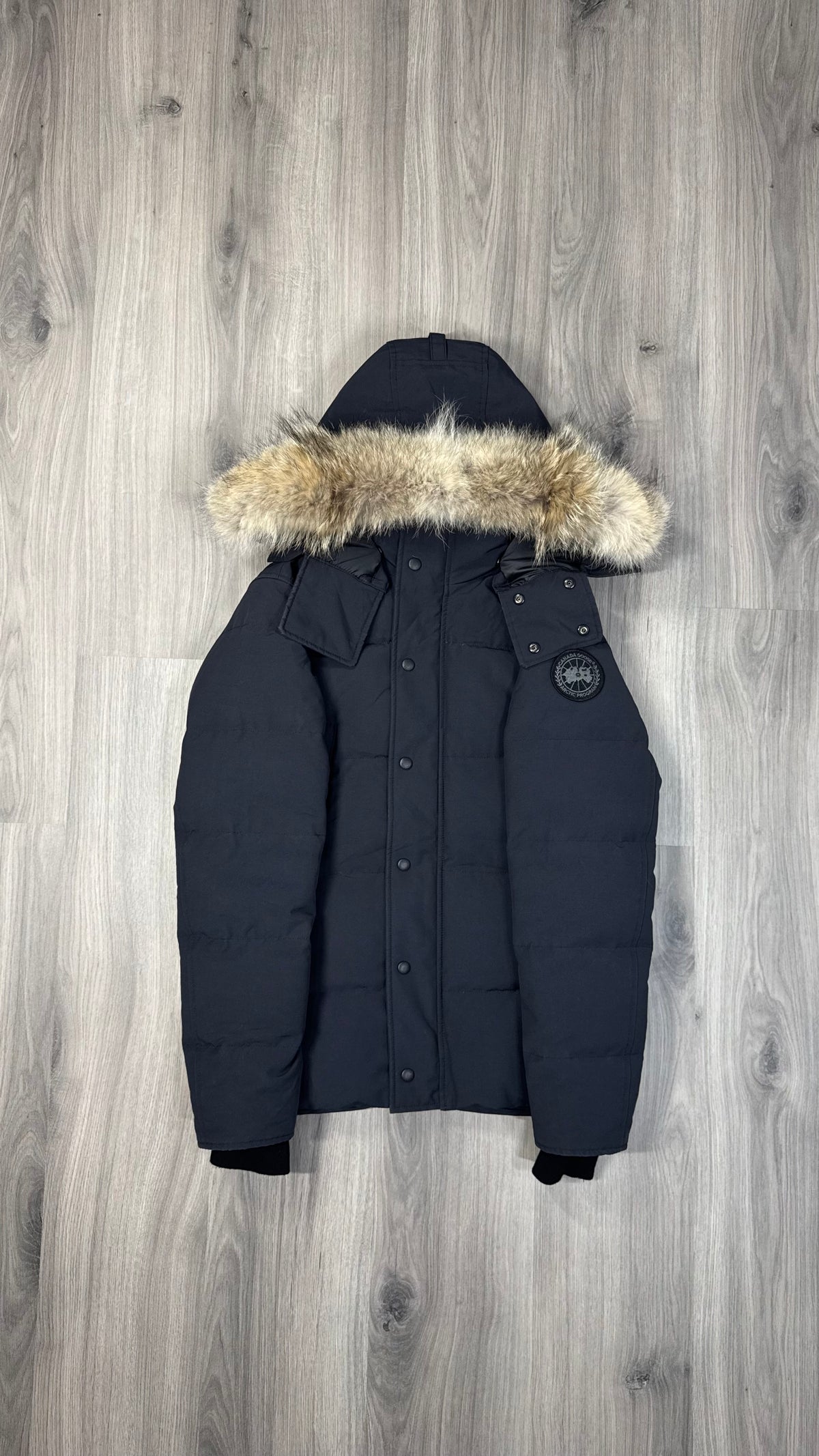 Canada Goose Marine Navy Black Badge Wyndham Parka