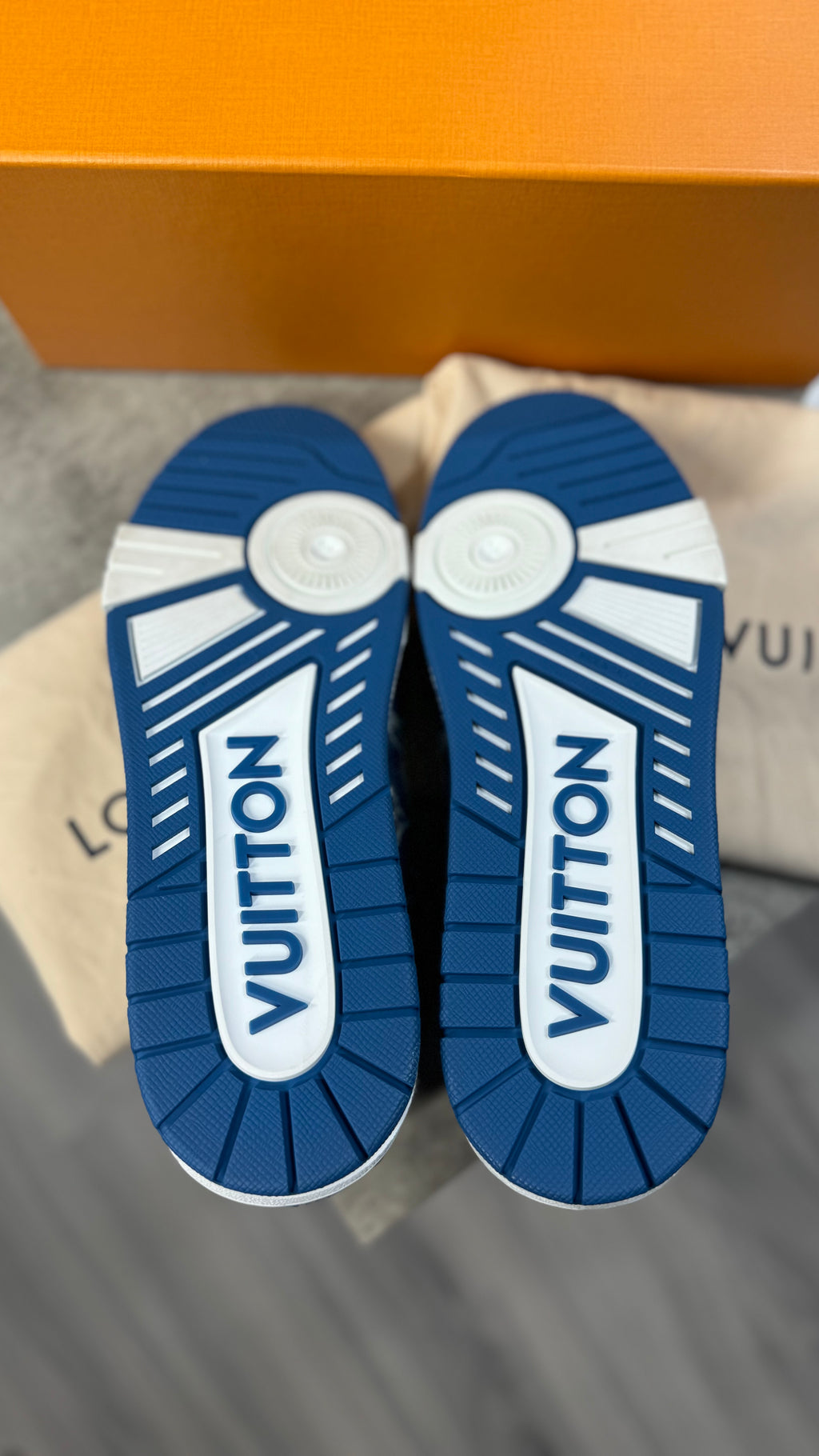 Louis Vuitton Blue Denim Trainers