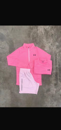Under pink Trio Set Shorts / Quarter zip / T-shirt