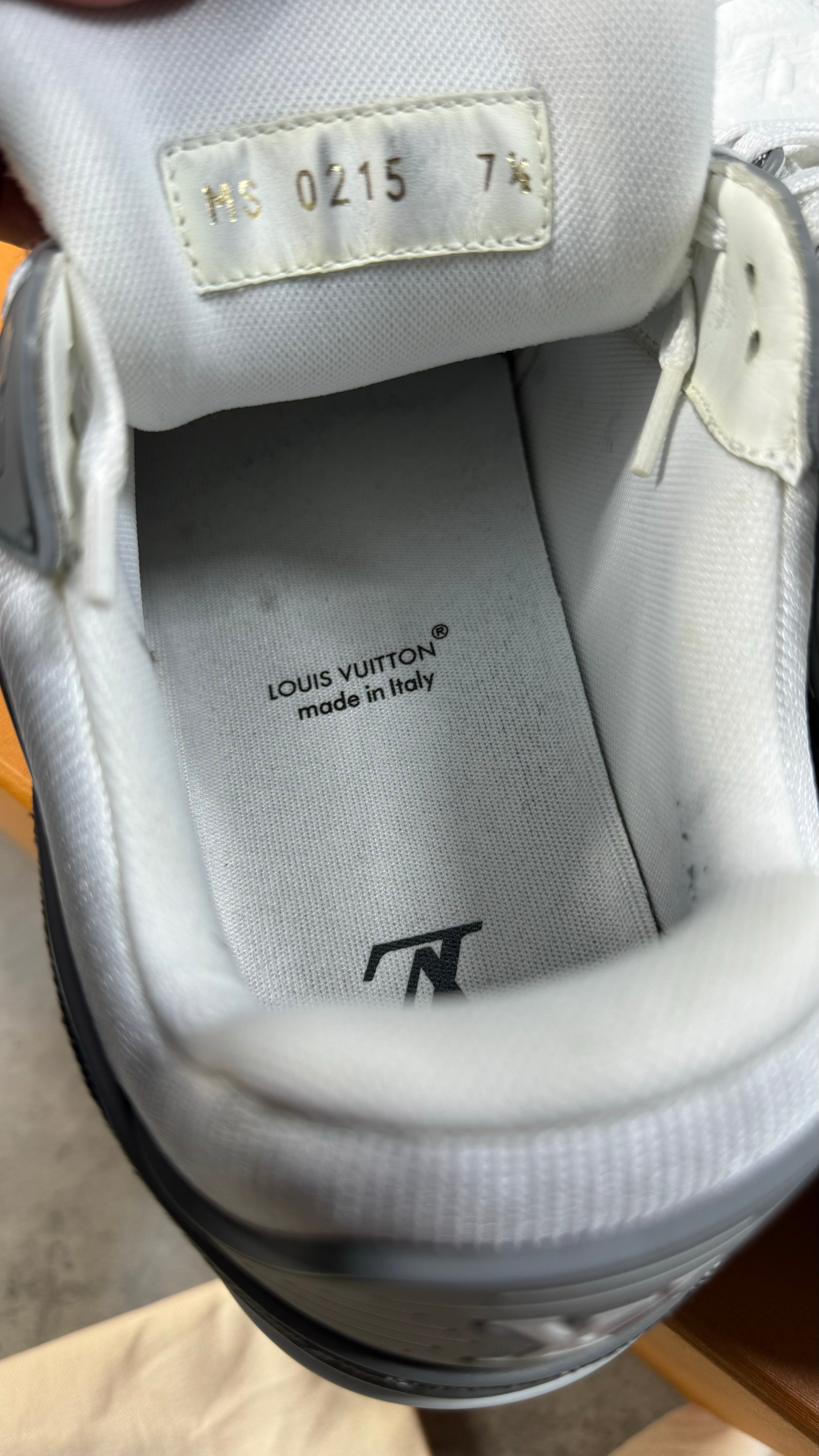 Louis Vuitton Grey Denim Trainers