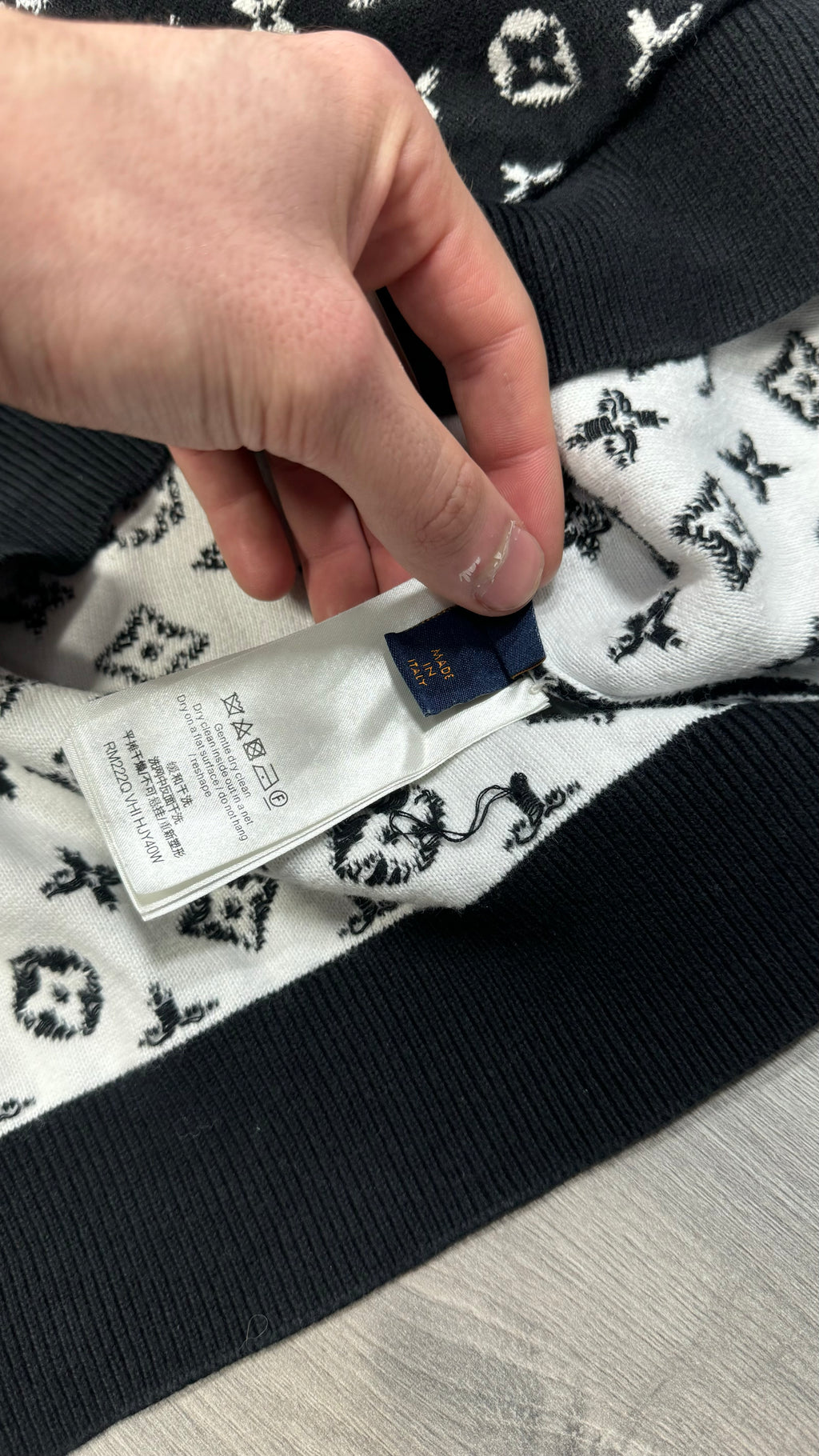 Louis Vuitton Black Gradient Hoodie