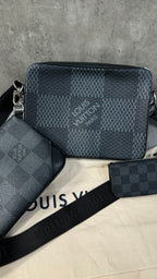 Louis Vuitton Trio Messenger Bag Damier Graphite