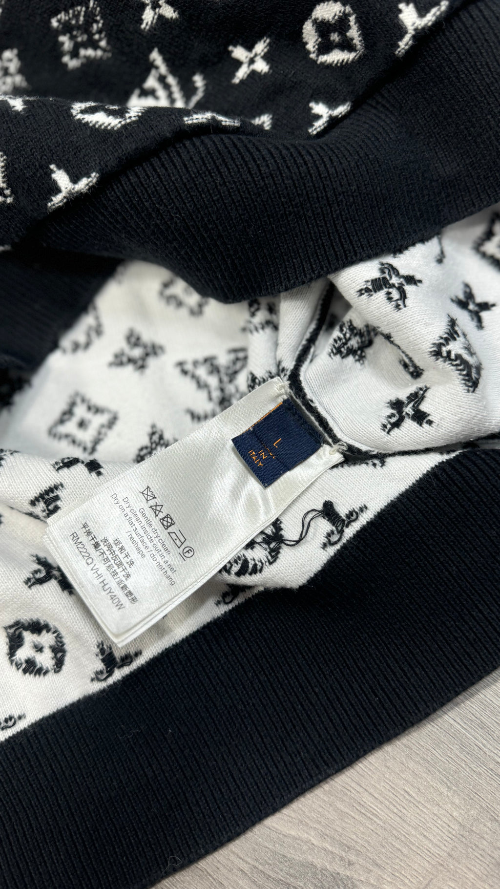 Louis Vuitton Black Gradient Hoodie