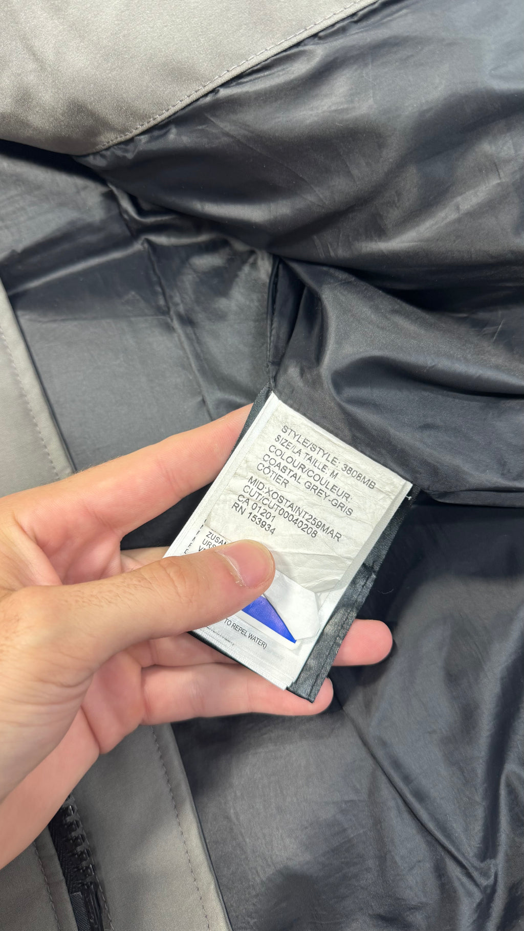 Canada Goose Coastal Grey Black Badge Wyndham Parka