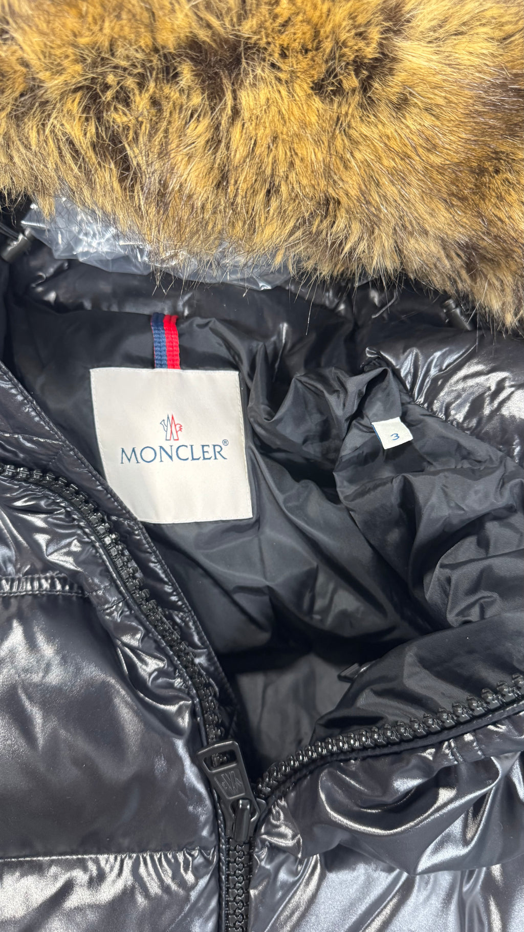 Moncler Black Morel With Fur