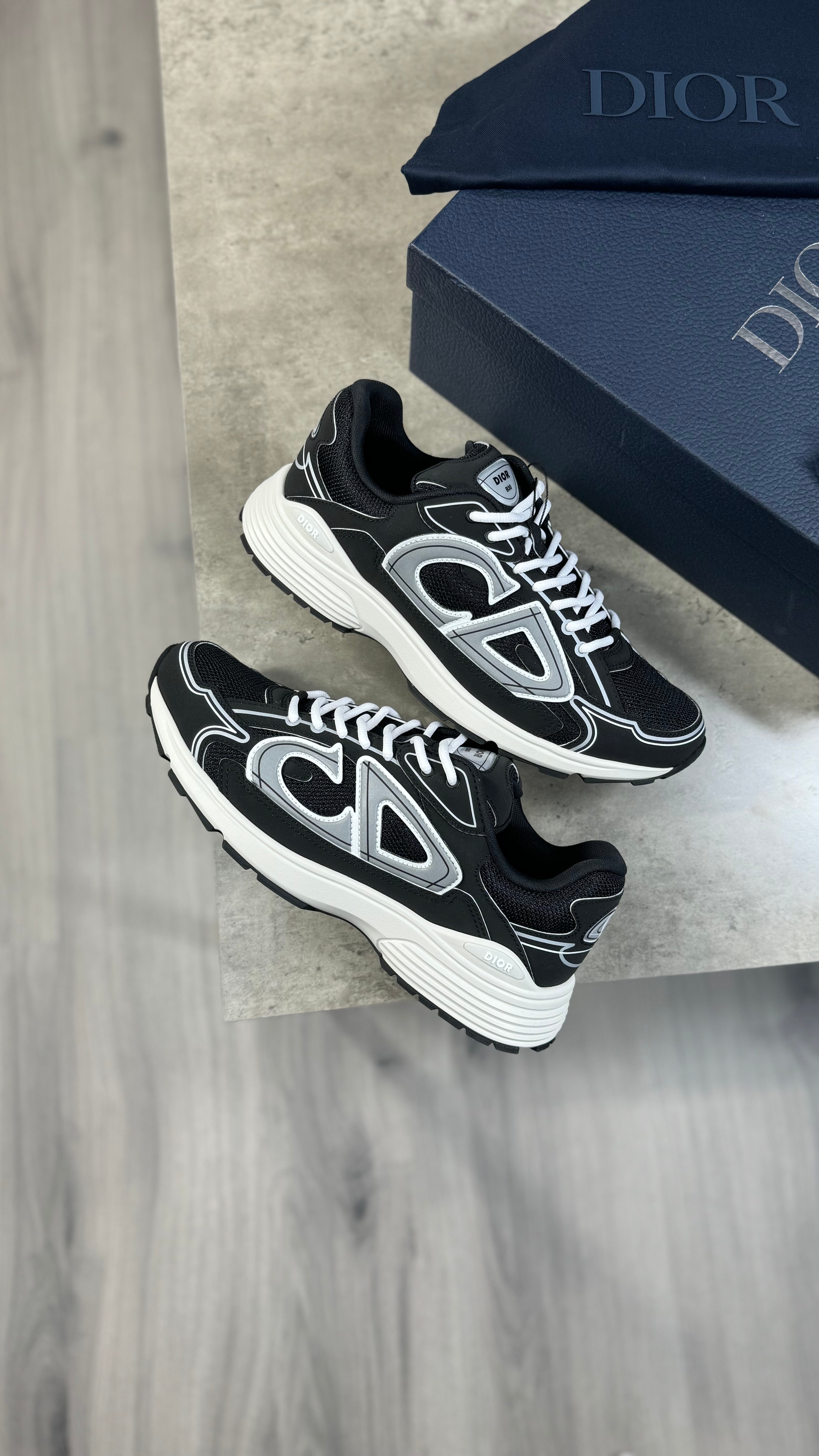 Dior B30s Black & White Trainers