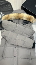 Canada Goose Coastal Grey Black Badge Wyndham Parka